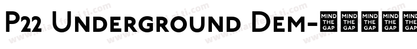 P22 Underground Dem字体转换